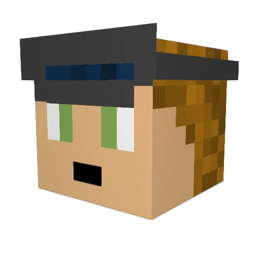 TheDestroyerbozz Minecraft avatar head, 3D render