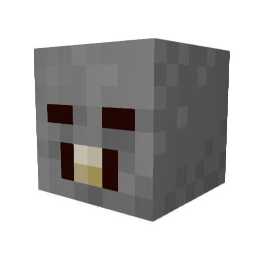TheDeterred Minecraft avatar head, 3D render
