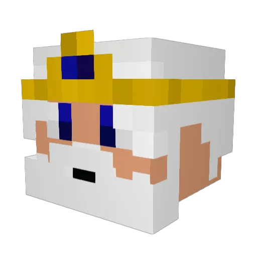 TheDevastater16 Minecraft avatar head, 3D render