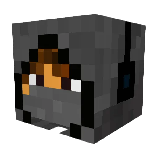 TheDevelon Minecraft avatar head, 3D render