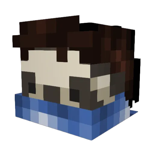 TheDevil024 Minecraft avatar head, 3D render