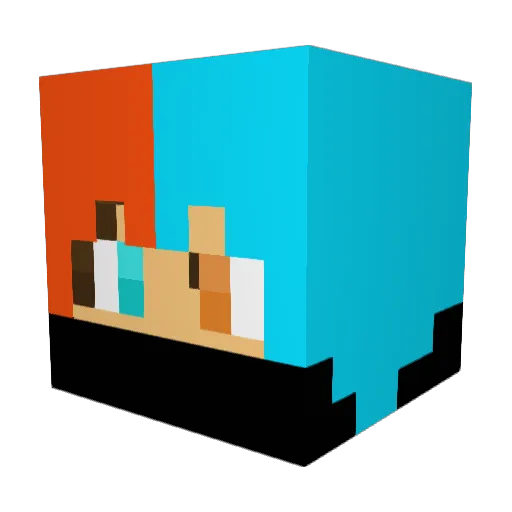 TheDevil1941 Minecraft avatar head, 3D render