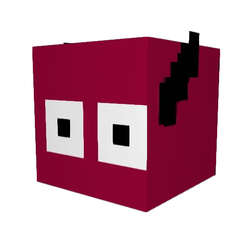 TheDevilDestroys Minecraft avatar head, 3D render
