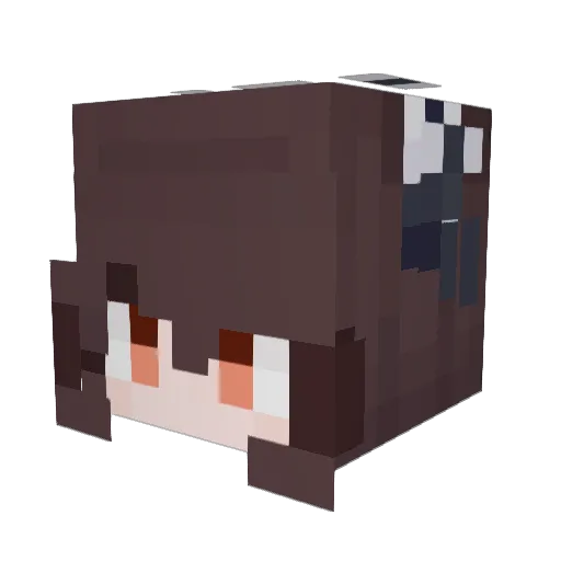 TheDevilRosa Minecraft avatar head, 3D render