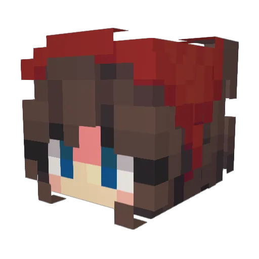 TheDevilYau Minecraft avatar head, 3D render