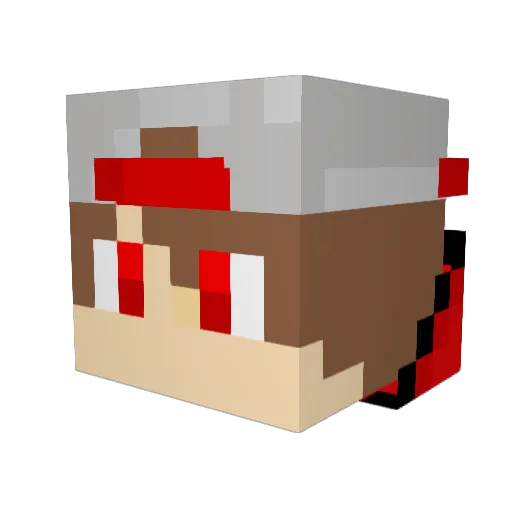 TheDevilishKid Minecraft avatar head, 3D render