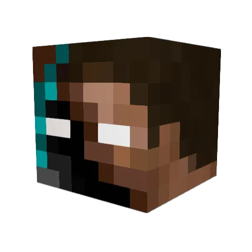 TheDevineur Minecraft avatar head, 3D render