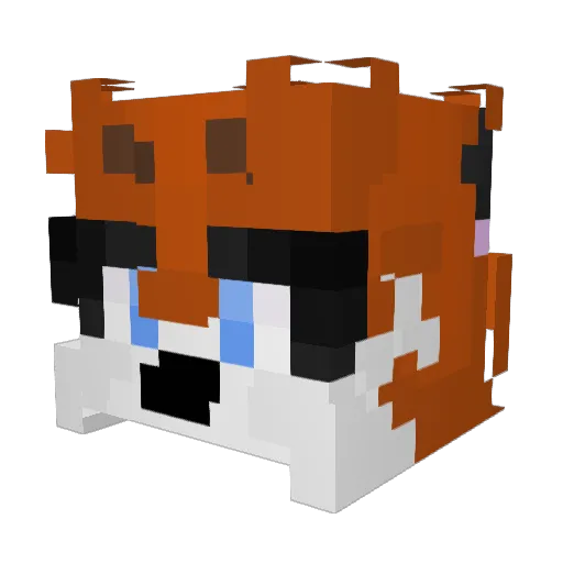 TheDevoured Minecraft avatar head, 3D render