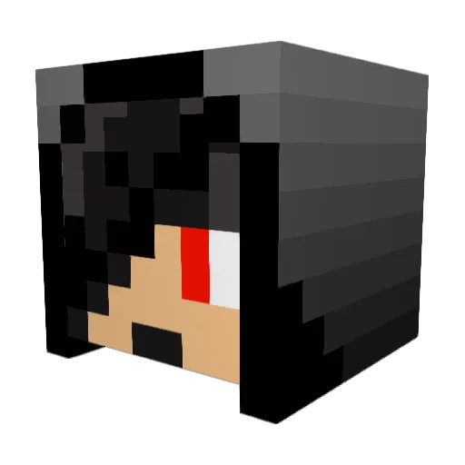 TheDewd Minecraft avatar head, 3D render