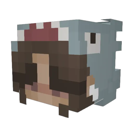 TheDiamondBear56 Minecraft avatar head, 3D render