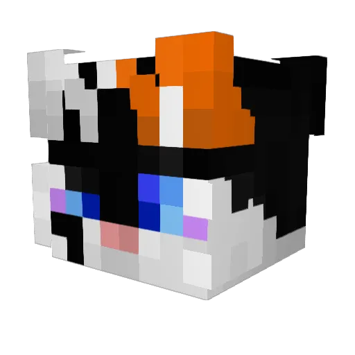 TheDiamondBowTD Minecraft avatar head, 3D render