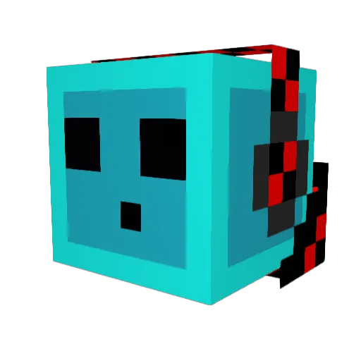 TheDiamondSlimeG Minecraft avatar head, 3D render