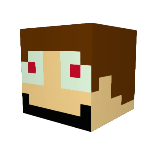 TheDiamondback57 Minecraft avatar head, 3D render
