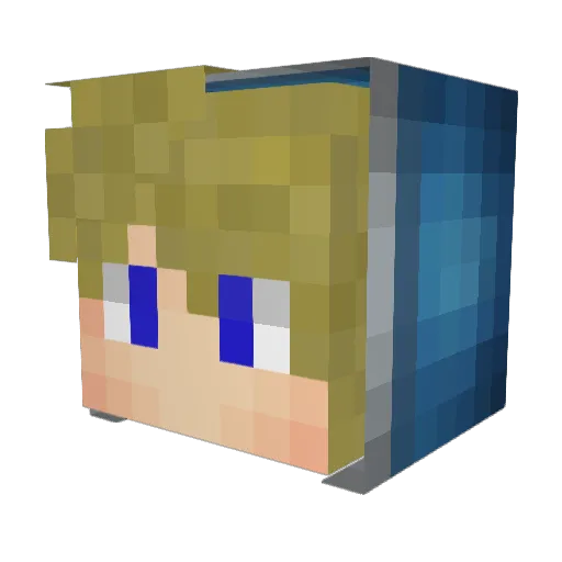 TheDiamondpig22 Minecraft avatar head, 3D render