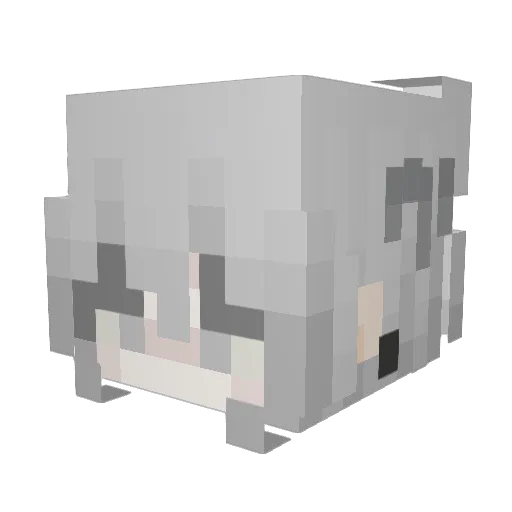 TheDiedRose Minecraft avatar head, 3D render