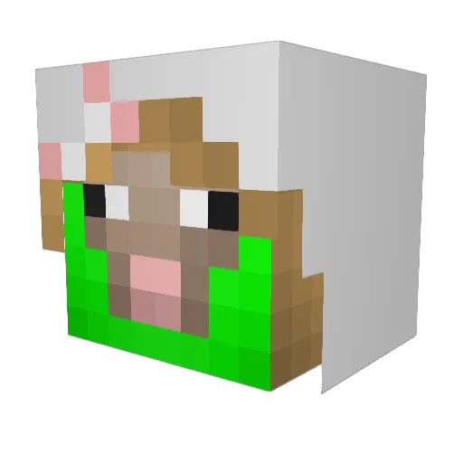 TheDimondGod Minecraft avatar head, 3D render