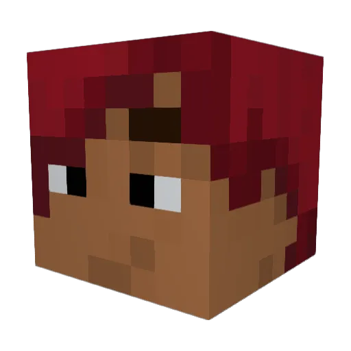TheDirtyKid_ Minecraft avatar head, 3D render