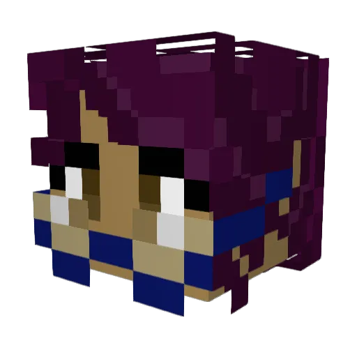 TheDisInfectant Minecraft avatar head, 3D render