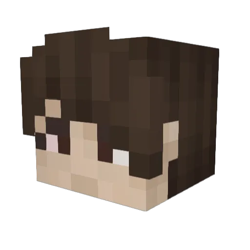 TheDishonoured1 Minecraft avatar head, 3D render