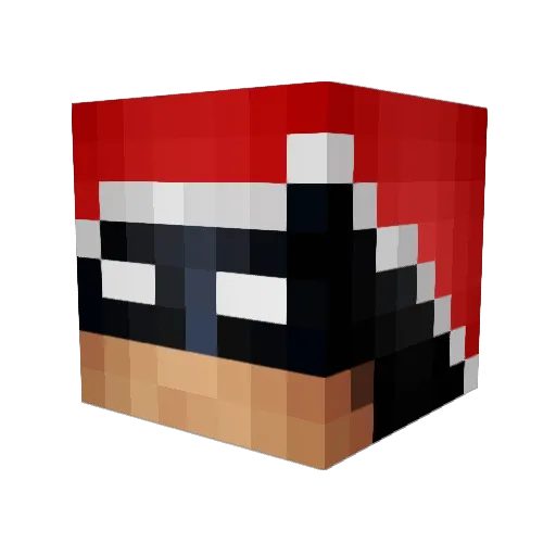 TheDismiss Minecraft avatar head, 3D render