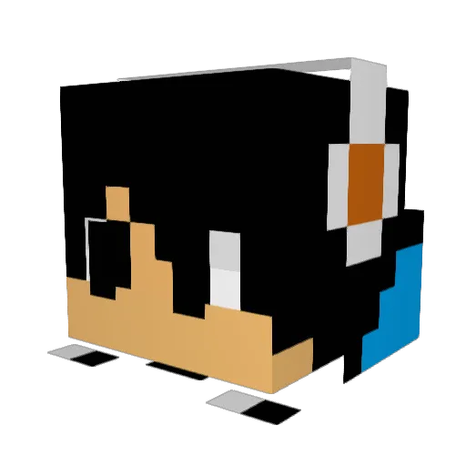 TheDiverOne Minecraft avatar head, 3D render