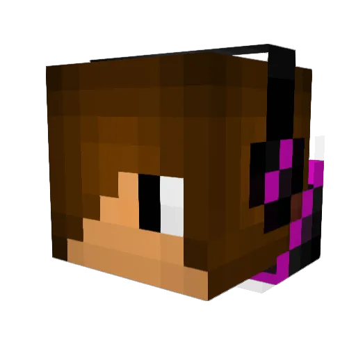 TheDoctorBinks Minecraft avatar head, 3D render