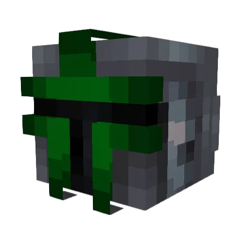 TheDoctorChan Minecraft avatar head, 3D render