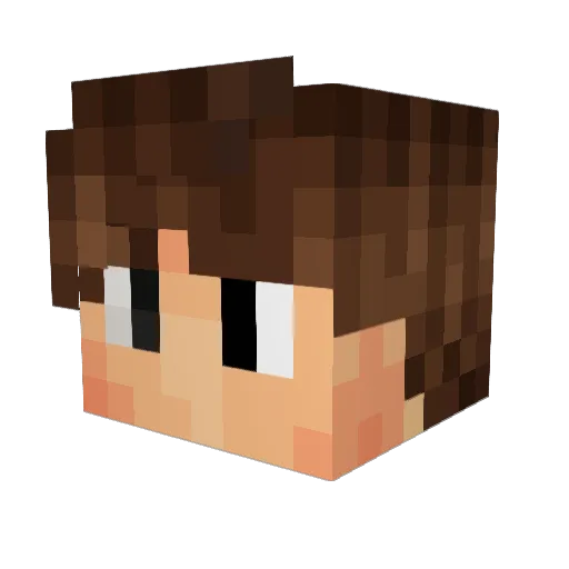TheDoctorDiamond Minecraft avatar head, 3D render