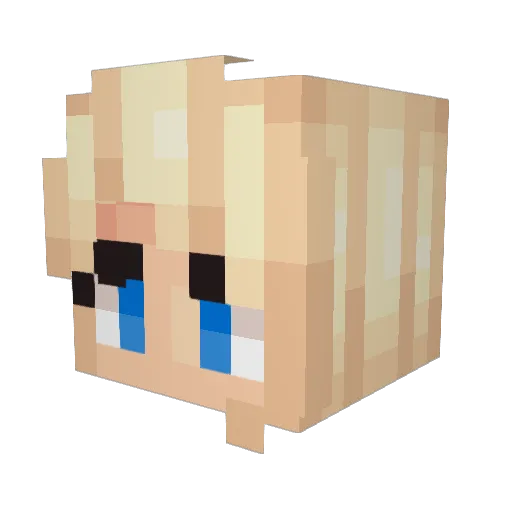 TheDoftljus Minecraft avatar head, 3D render