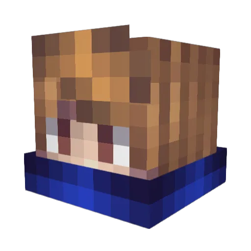 TheDogVenom Minecraft avatar head, 3D render