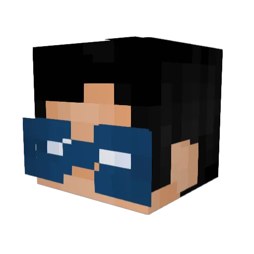 TheDollop Minecraft avatar head, 3D render