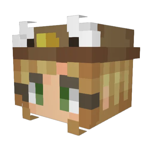 TheDominaTrish Minecraft avatar head, 3D render