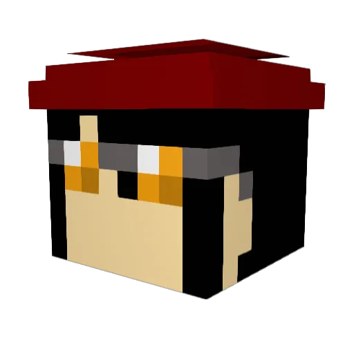 TheDon79 Minecraft avatar head, 3D render