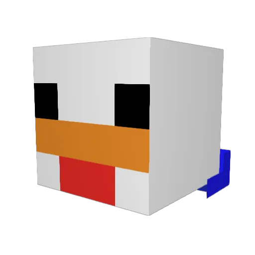 TheDonasMA Minecraft avatar head, 3D render