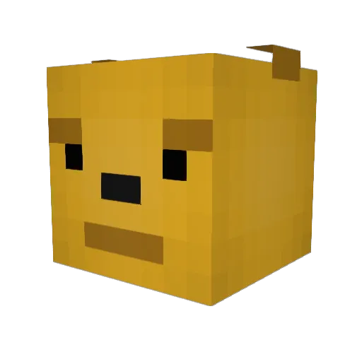 TheDondrip Minecraft avatar head, 3D render