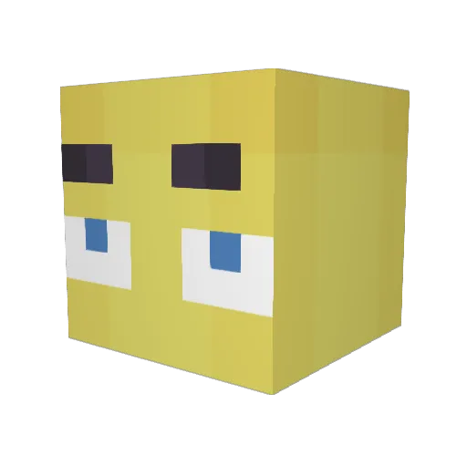TheDonut41 Minecraft avatar head, 3D render