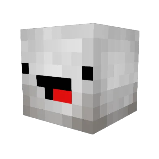 TheDopePope Minecraft avatar head, 3D render