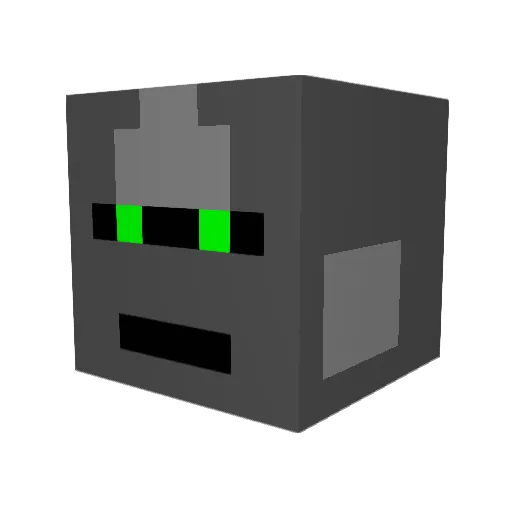 TheDoubleDuke Minecraft avatar head, 3D render