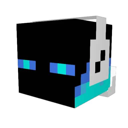 TheDoubleX Minecraft avatar head, 3D render