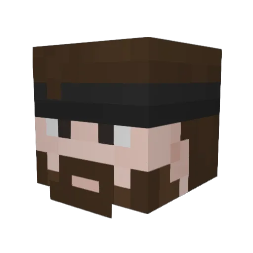 TheDrD Minecraft avatar head, 3D render