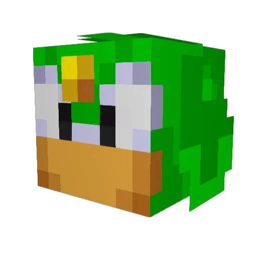 TheDraco421 Minecraft avatar head, 3D render