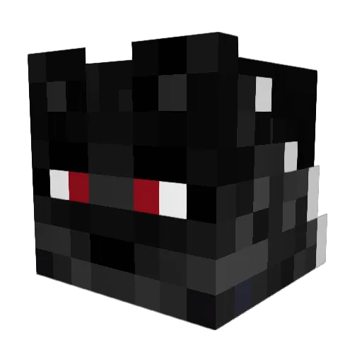 TheDragness Minecraft avatar head, 3D render