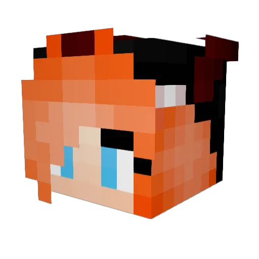 TheDragonDagger Minecraft avatar head, 3D render