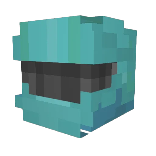 TheDragonSniper Minecraft avatar head, 3D render