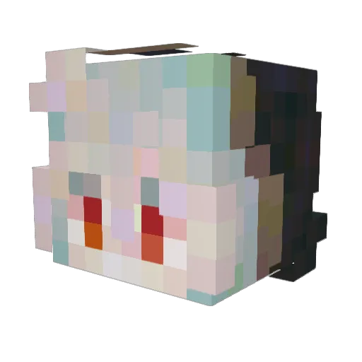 TheDragonik Minecraft avatar head, 3D render