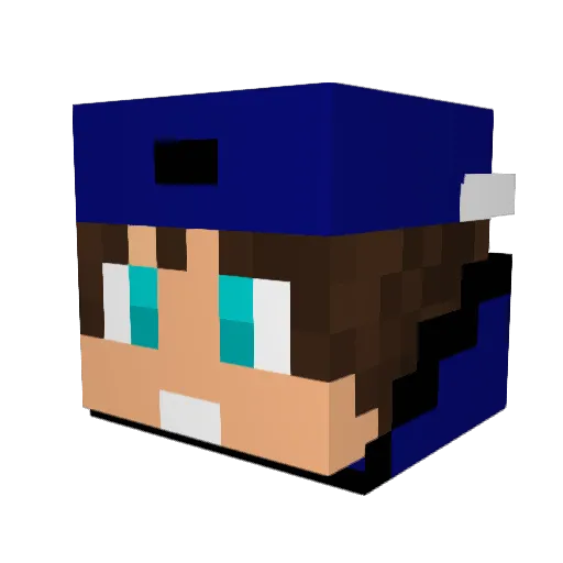 TheDrayZ Minecraft avatar head, 3D render