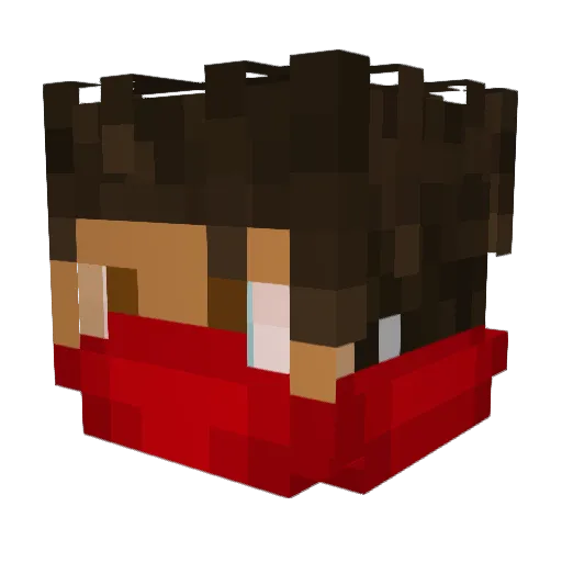 TheDreRock Minecraft avatar head, 3D render
