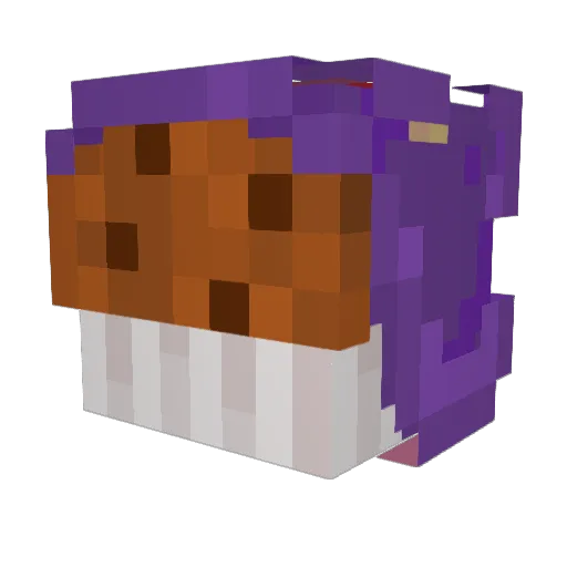 TheDreamMuffin Minecraft avatar head, 3D render