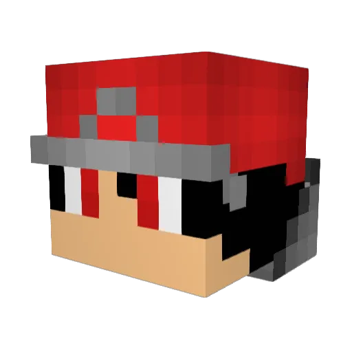TheDroid557 Minecraft avatar head, 3D render