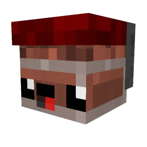 TheDrux Minecraft avatar head, 3D render